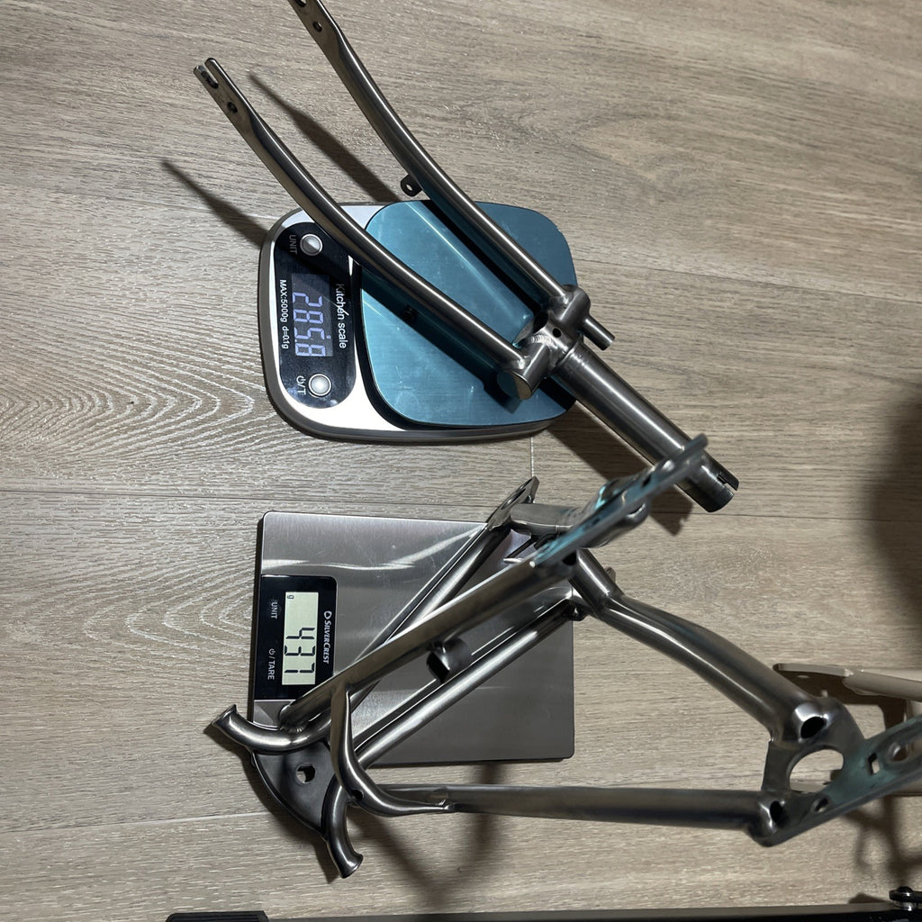 TITANIUM Brompton Rear Triangle + Fork Black SuperLight  Worldwide