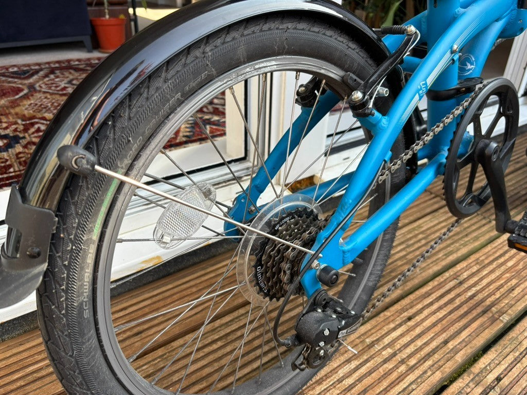 Tern Link B7 Folding Bicycle 20" - Blue - Good Condition