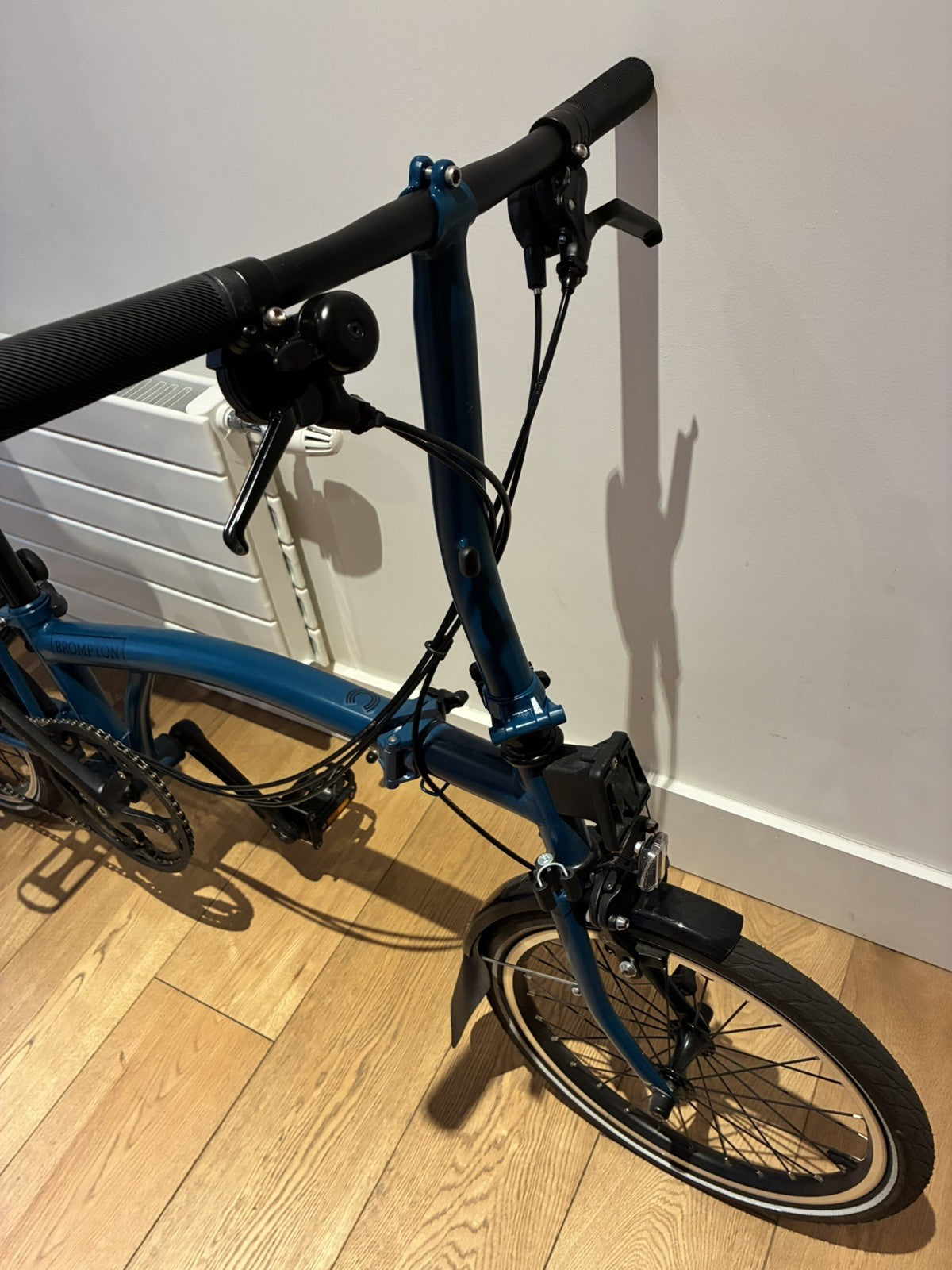 Brompton C Line Explore 6 Speed Low Bar 2024 Folding Bike - Ocean Blue