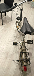 Silver Folding Bike 20in Wheels 1 Speed Rear Rack Mudguards Reflectors