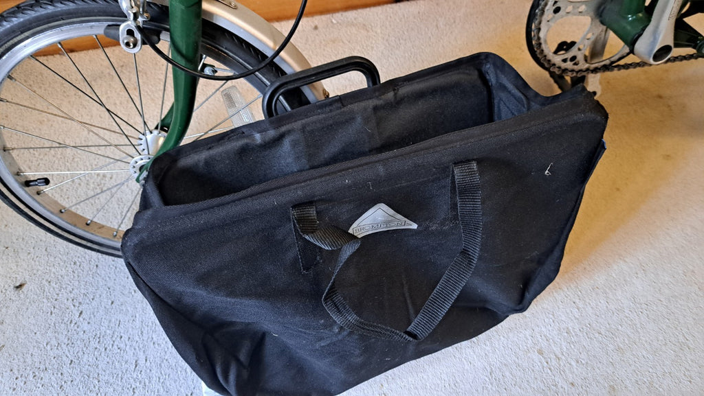 Vintage Brompton M3L . 3 Speed. Racing Green. FRONT BAG. VGC. Stored for 20years