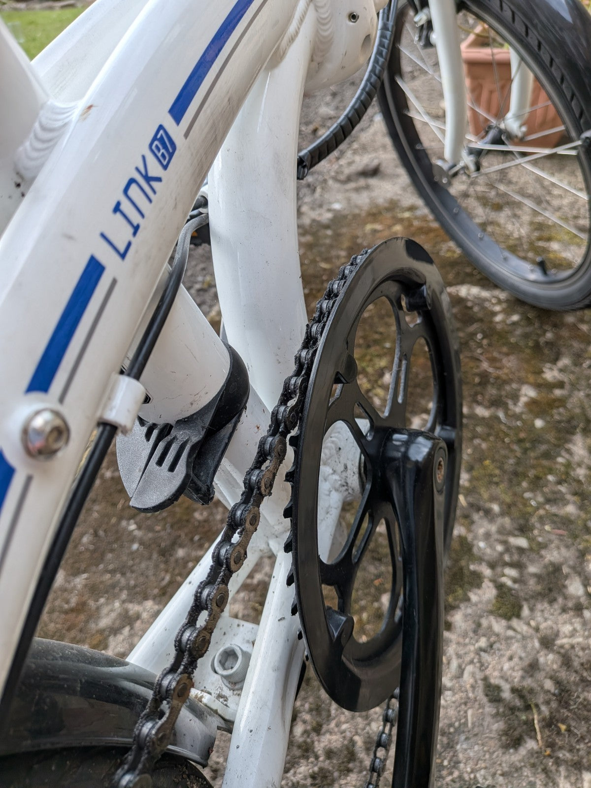 Tern Link B7 Folding Bike 20" 7- Speed - White - Great Condition