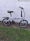 • White Foldable City Bike 20 Inch Wheel - Good Condition