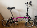 Brompton C Line H6L (6 Speed) folding bicycle - Berry (EXCELLENT CONDITION)