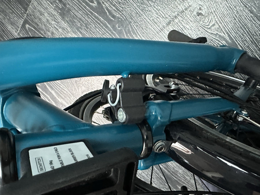 Brompton C Line Explore 6 Speed Low Bar 2024 Folding Bike - Ocean Blue Brand New