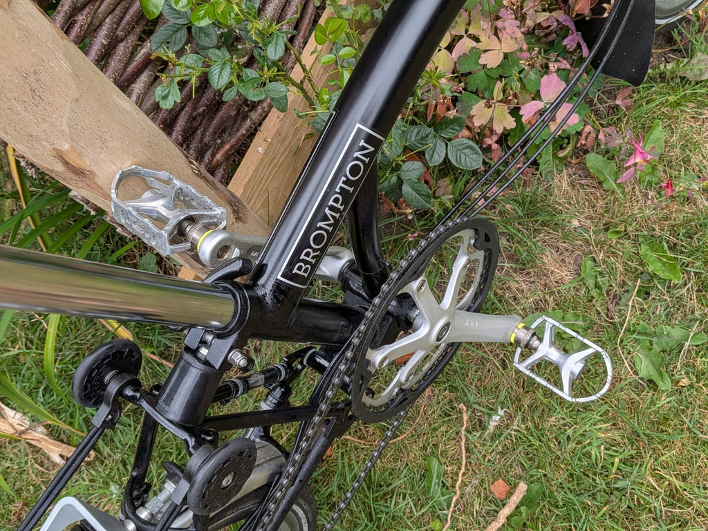 Brompton c line 6 speed folding bike (black, great condition, excellent mods)