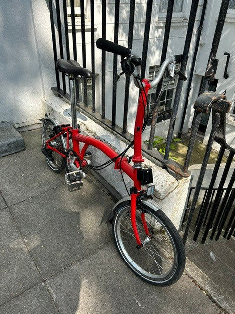 Brompton C Line Folding Bike - 6-Speed   Red