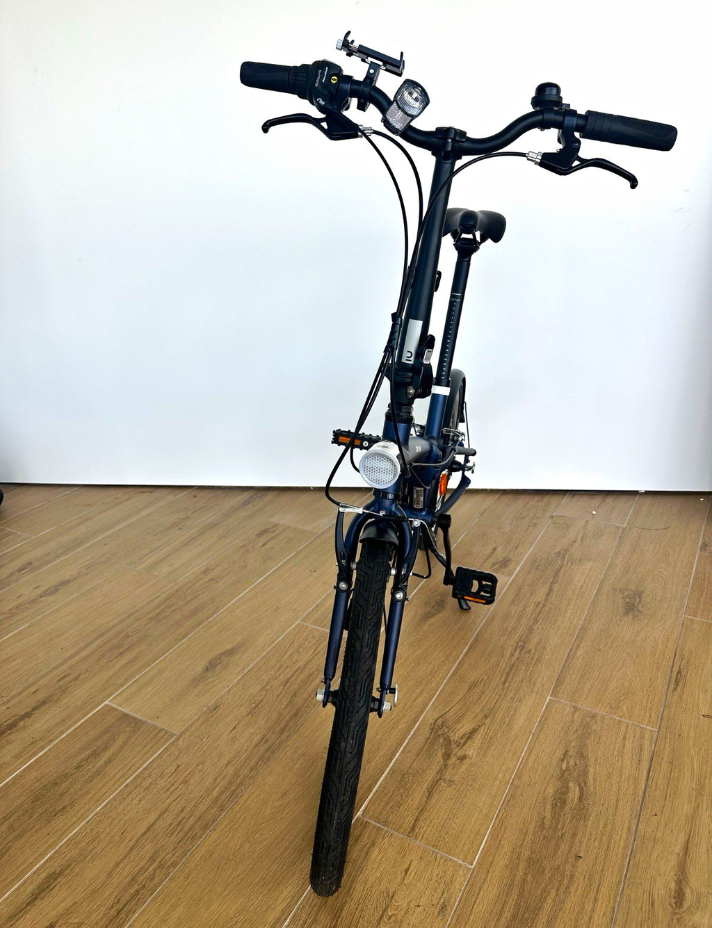 B'TWIN 500 20in Aluminium Folding Bike 7-Speed Dark Blue - Excellent Condition