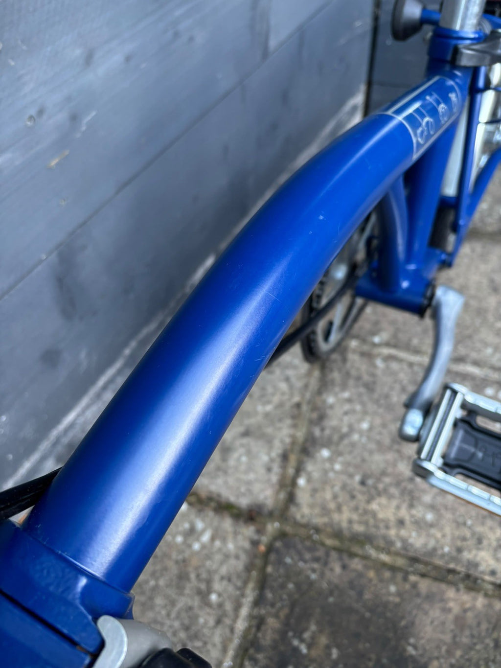 Brompton M6L C Line 6 Speed Folding Bicycle in Cobalt Blue Excellent Condition