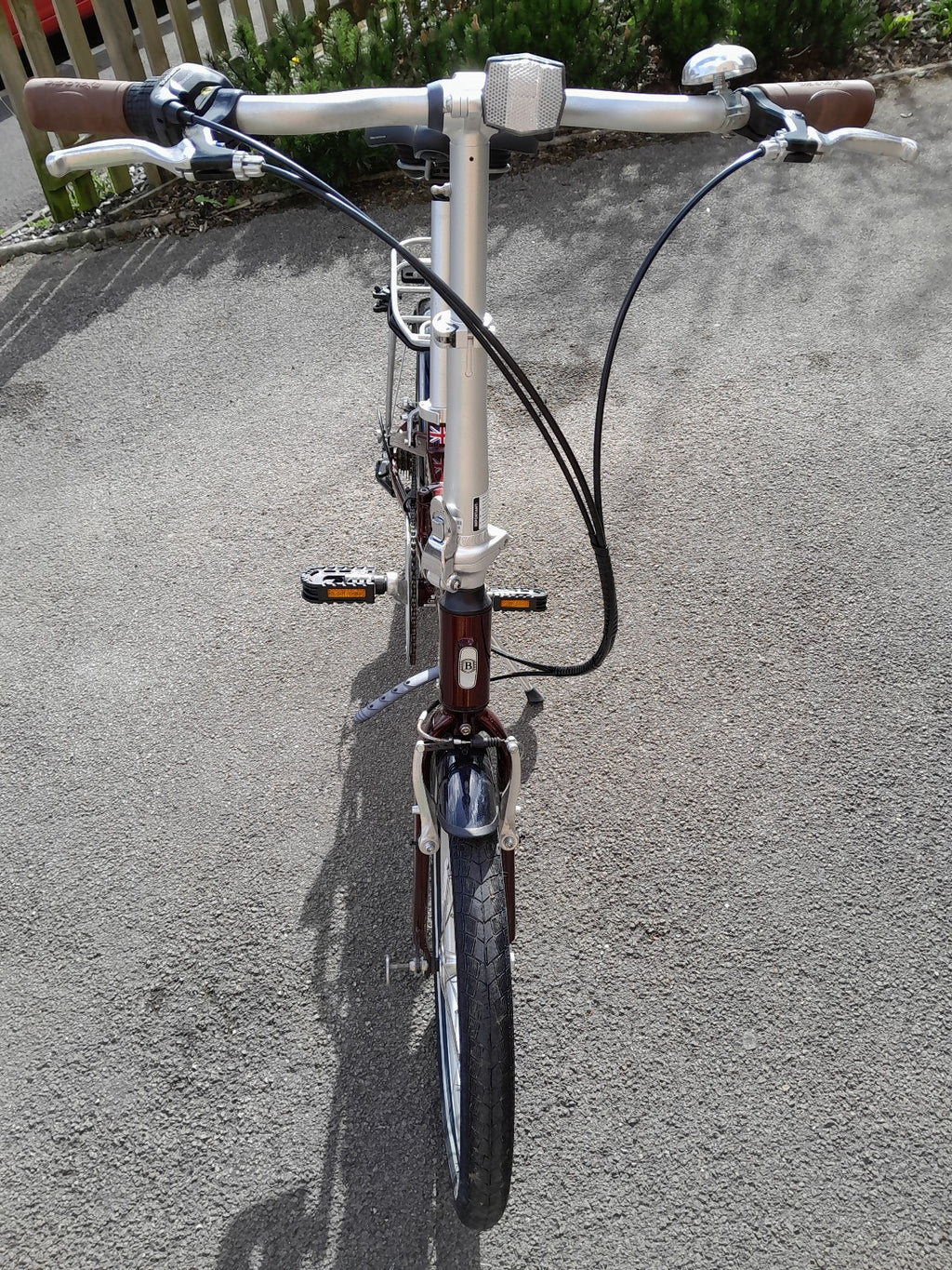 Bickerton Argent 1707 Mark B folding bicycle, red, 7 gears, gel saddle