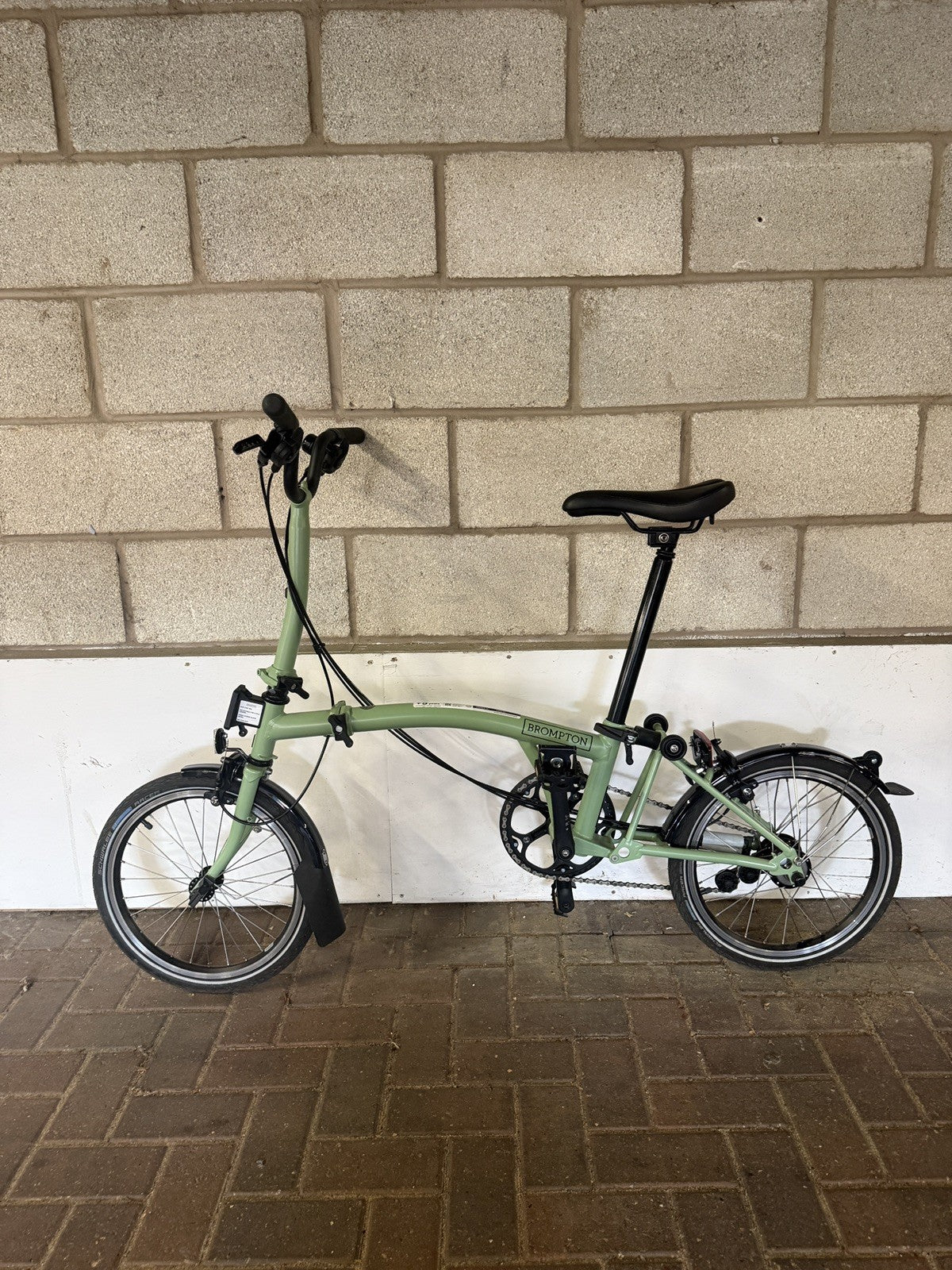 Brompton C Line Explore Folding Bike in Matcha Green 6 speed