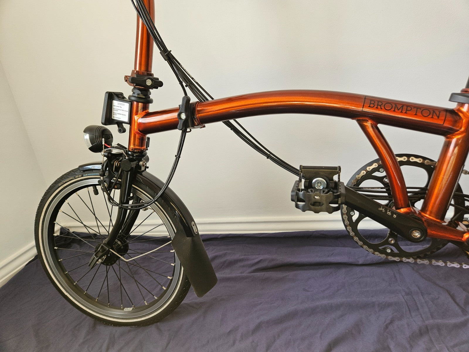 Brompton M6LX Superlight Titanium 6 Speed Flame Lacquer Excellent Condition