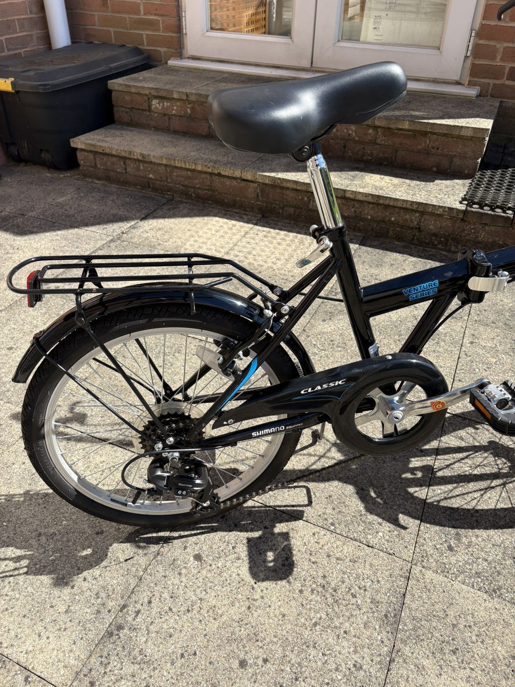2 x Adults Black Classic Saker Folding Bike Venture Series 20" Shimano 6-speed