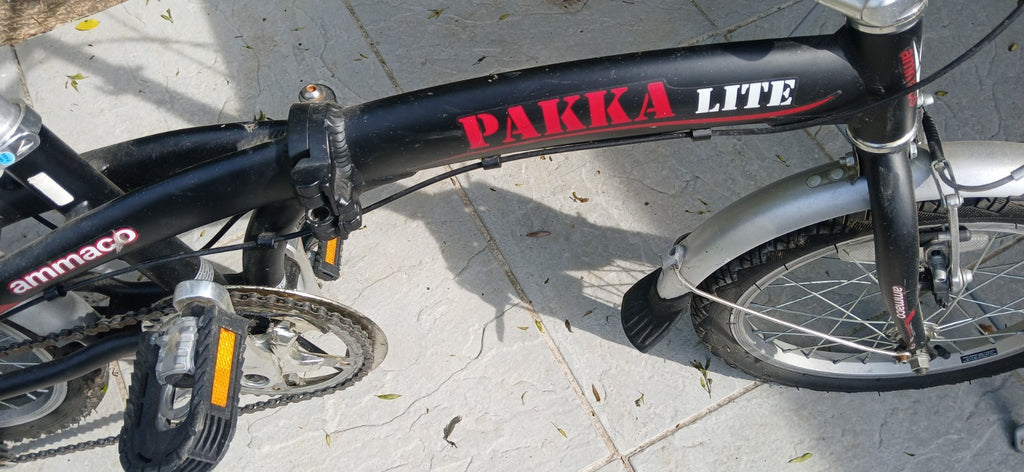 Ammaco Pakka Lite 20 Inch Wheel 6 Speed Alloy Folding Bike Silver