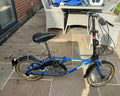 Vintage Bickerton ‘Californian’ Folding Bike Blue Rear Rack Mudguards Carry Bag