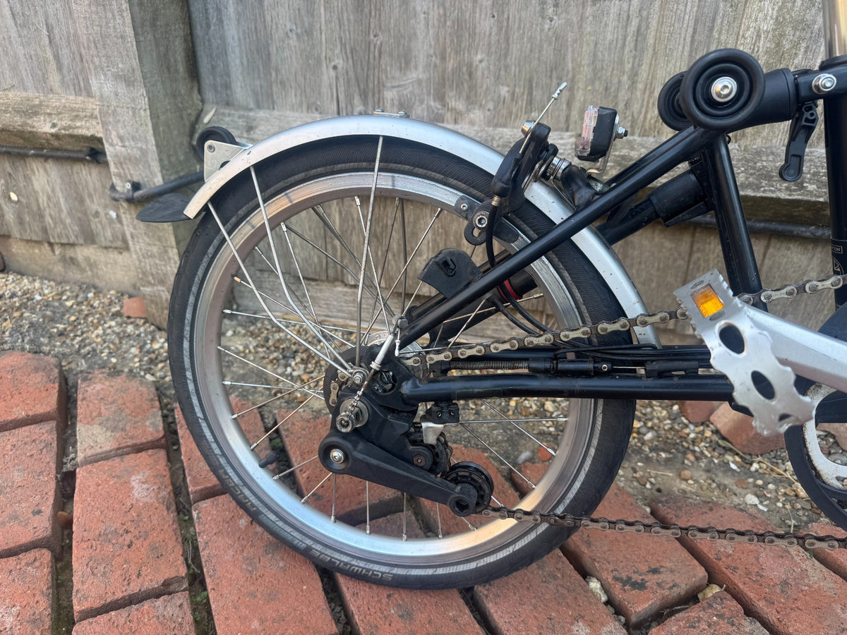 Brompton M6L 6 Speed Folding Bike Black 2019 M Type Mudguards