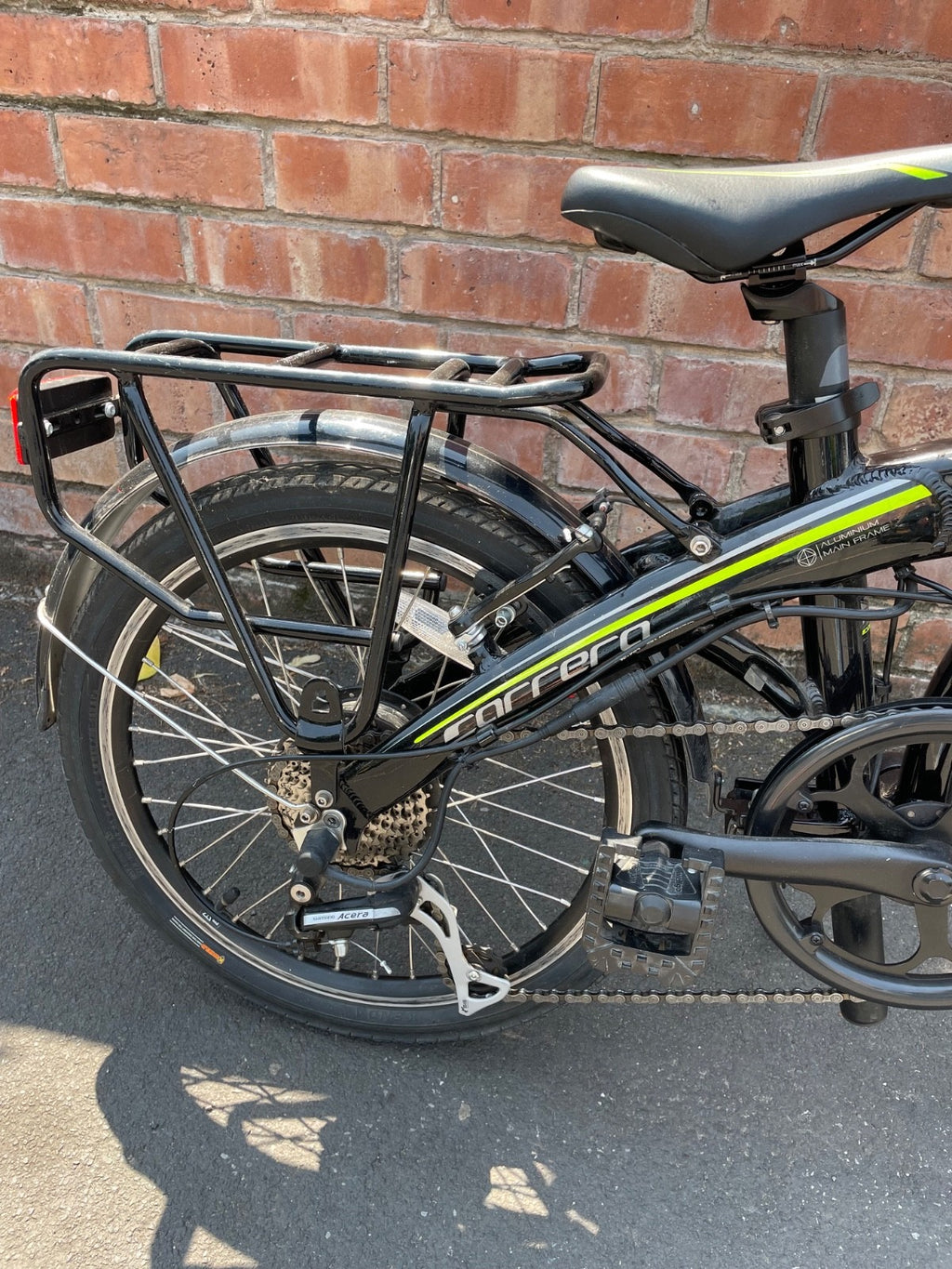 Carrera Crosscity E folding bike , 20'' wheels, black/green