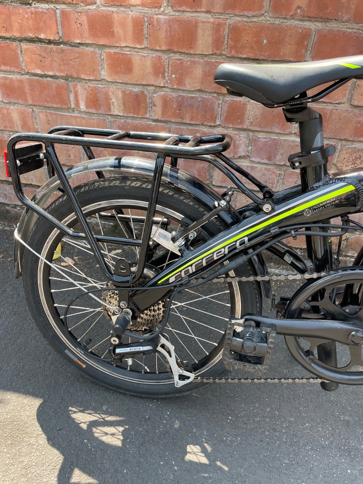 Carrera Crosscity E folding bike , 20'' wheels, black/green