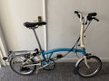 Brompton C Line M6R (6 Speed) folding bicycle - Blue (Excellent Condition)
