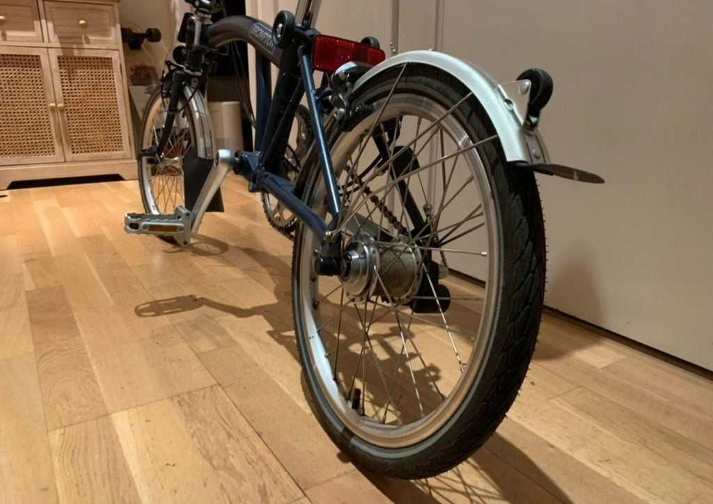 2022 Brompton C Line 3 Speed Folding Bike | Blue | Mudguards Excellent Condition