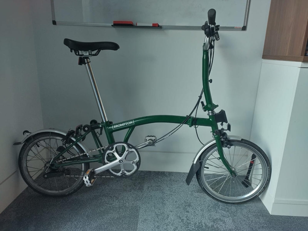 Brompton M3L C-Line Utility Mid 2022 Folding Bike - Racing Green
