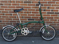 Brompton M3L Folding Bike, Green, 3-Speed, Original Owner Since 2000, Low Miles