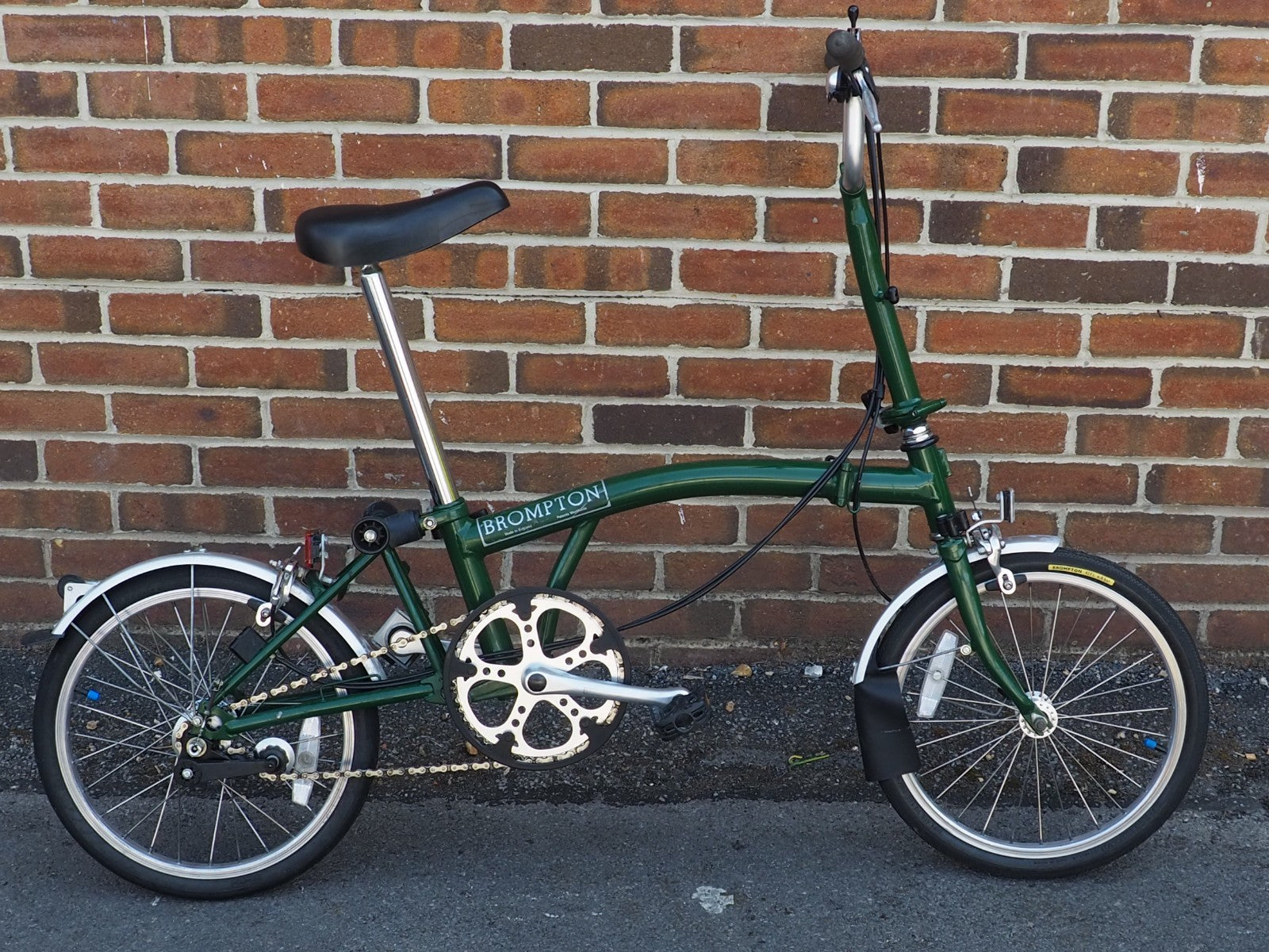 Brompton M3L Folding Bike, Green, 3-Speed, Original Owner Since 2000, Low Miles