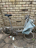 Vintage Bickerton Folding Bike One Previous Owner From New 3 Speed with Bag