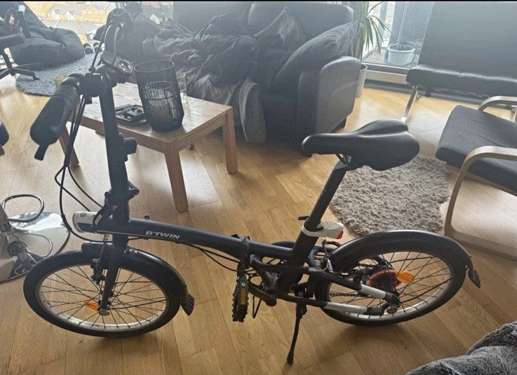 BTWIN Folding Bike 500 Metallica Blue Only used 3 times