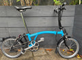 Brompton S6L Urban C Line Folding Bicycle 6 Speed in Lagoon Blue / Black - Used