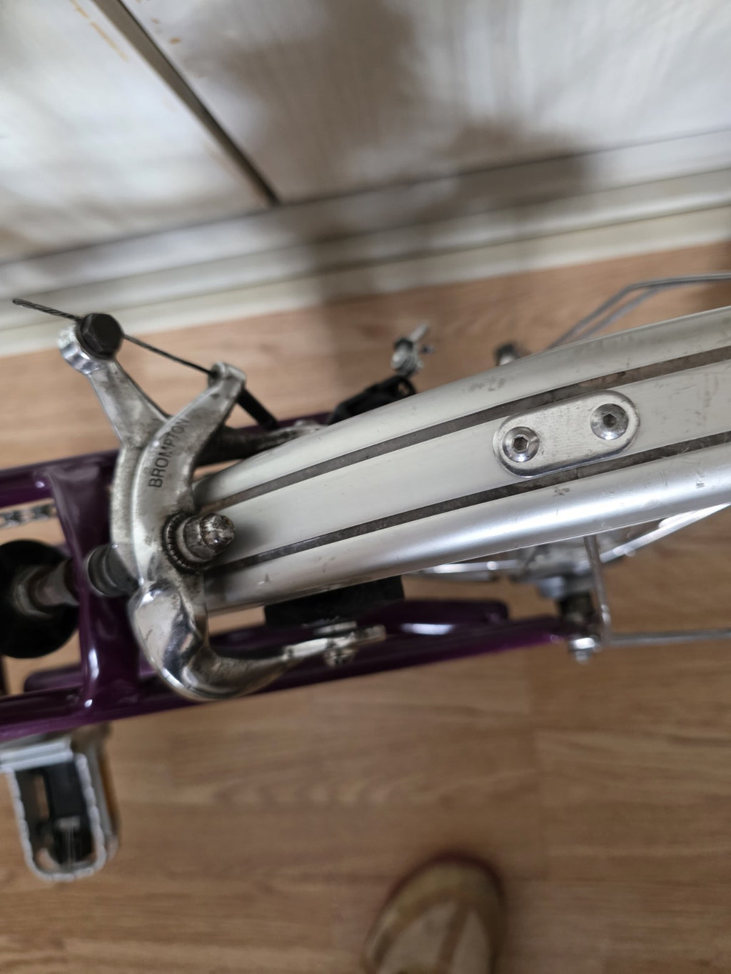 Brompton 3 Speed Bike  M Handle Bar  Good Condition , Brookes Leather Saddle