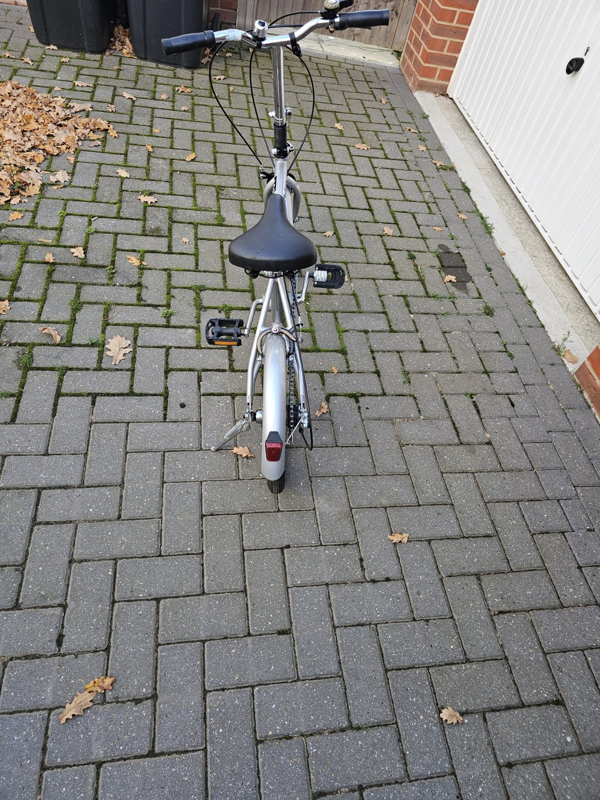 Seasure Folding Bike 16" 6-Speed Compact Lightweight Commuter Silver