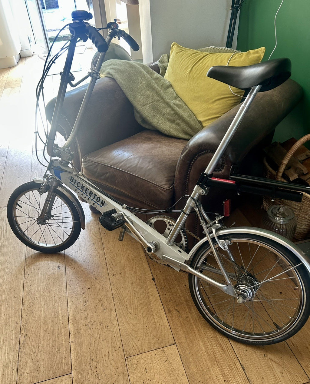 Classic Bickerton Folding Bike 16” Rear 14” Front Wheel Compact Portable VGC