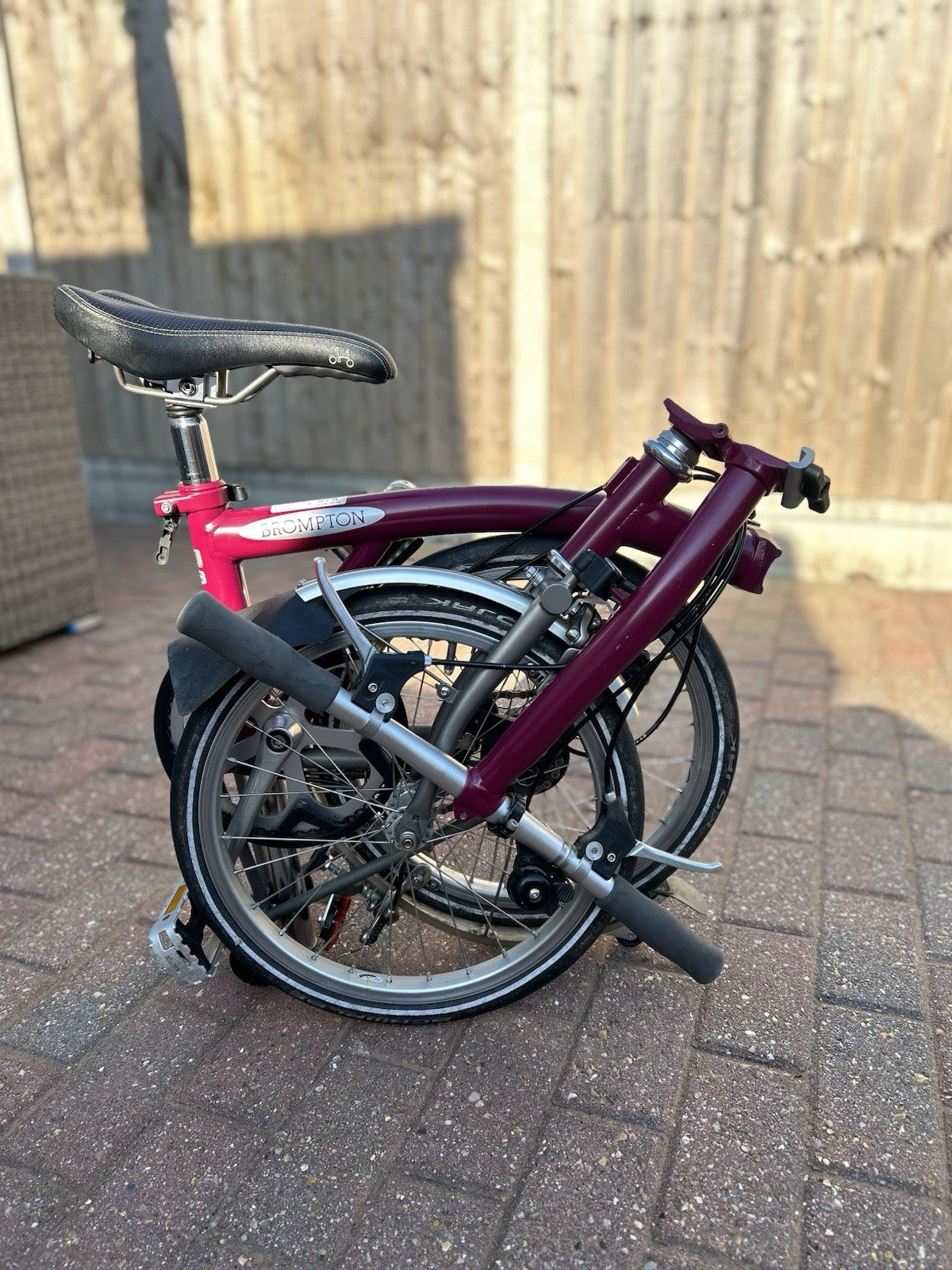 Brompton M6L-X Superlight Titanium – 6 Speed – Claret – 2011 Bike & Accessories
