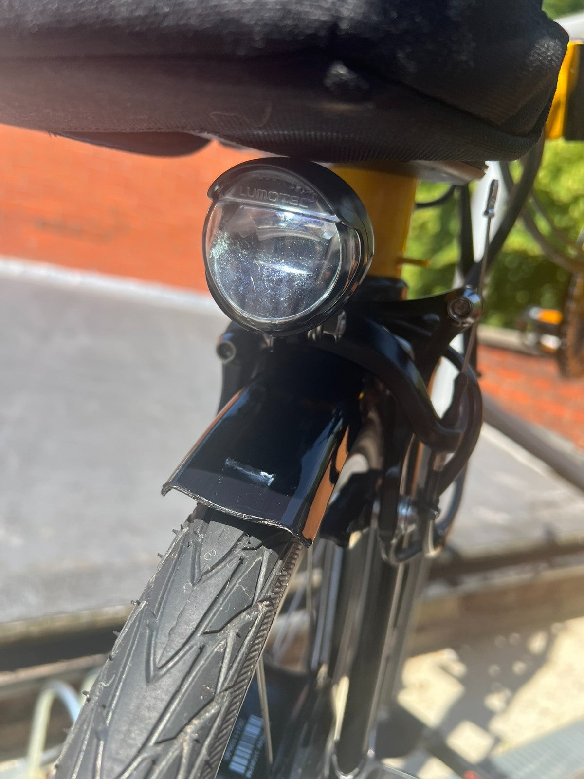 Brompton C Line 6 Speed Folding Bike Bumble bee yellow - 65 miles