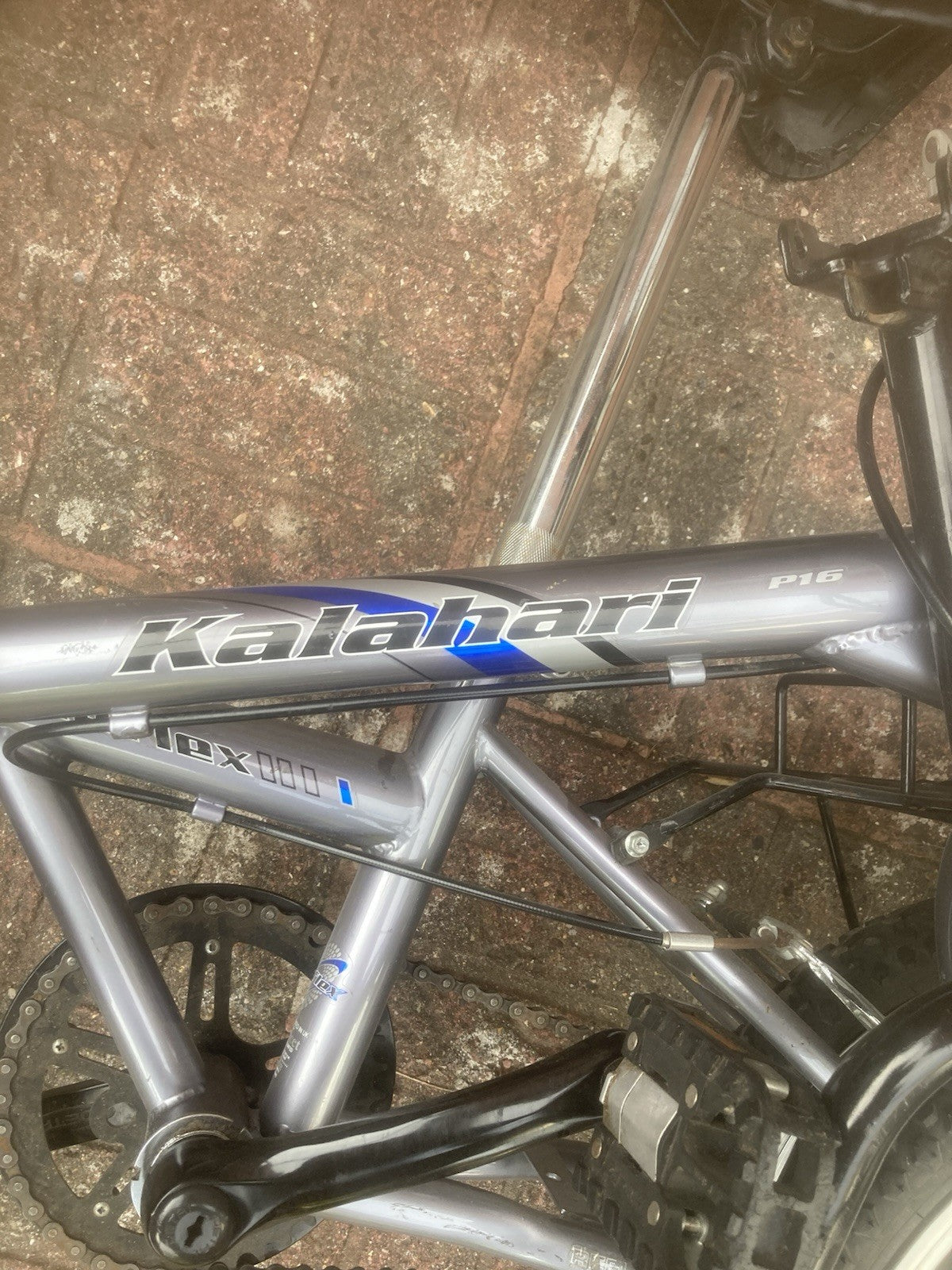 Reflex 100 Folding Bike Grey 1 Speed Flat Bar V-Brakes Vintage