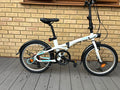 B’TWIN Tilt 500 Folding Bike 20” – 7 Speed – White/Turquoise – Excellent Conditi
