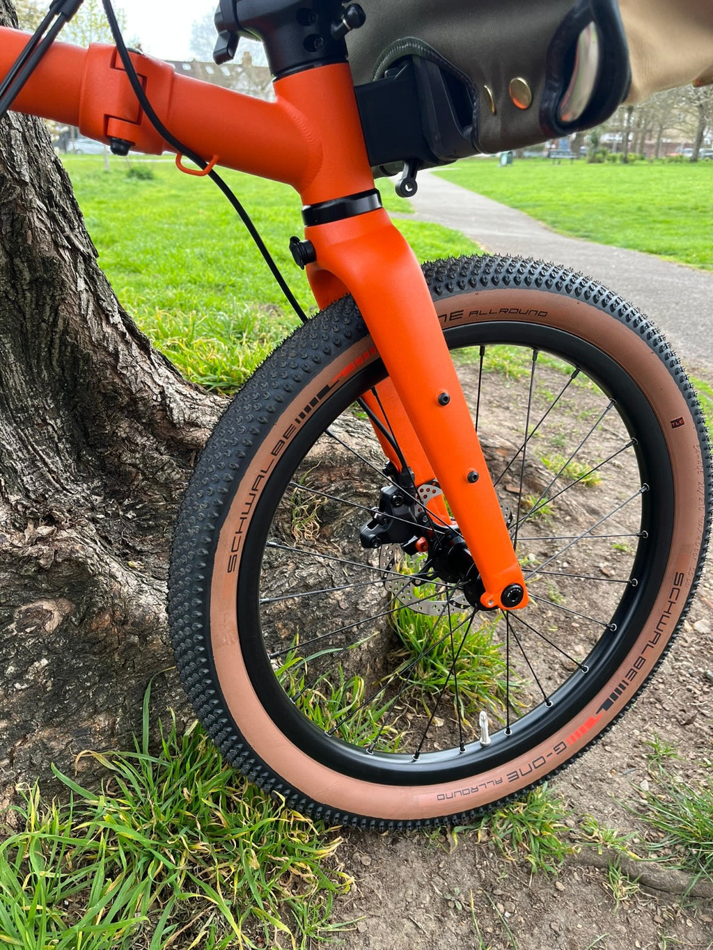 Brompton G Line Medium 8 speed Alfine Adventure Orange Gravel Folding Bike