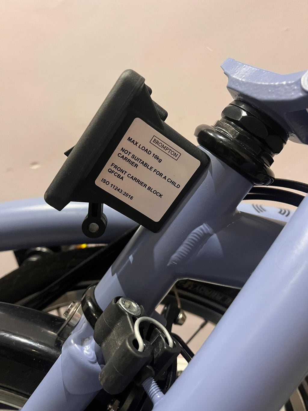 Ocean Blue Brompton C Line 6 Speed 2023 Folding Bike. Serviced, with accessories