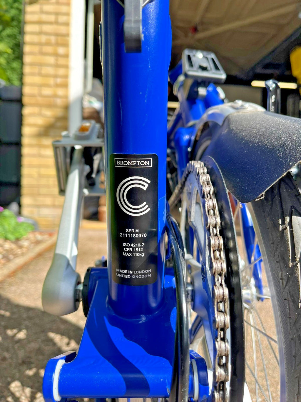 Brompton C Line Utility - 3 speed - Piccadilly Blue