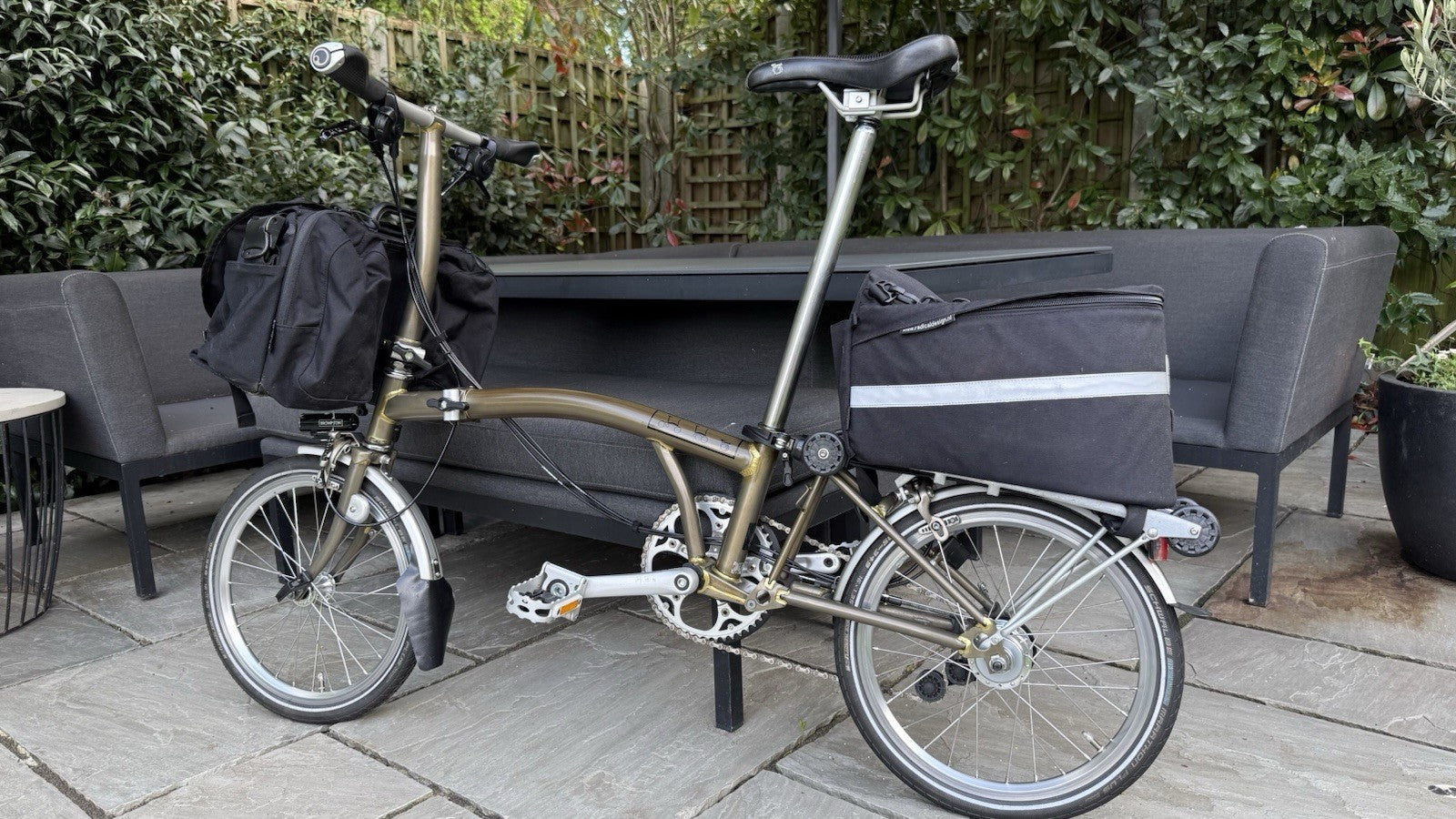 Brompton Gold Lacquer Limited Edition Bike - 6-Speed 2014 Fully upgraded
