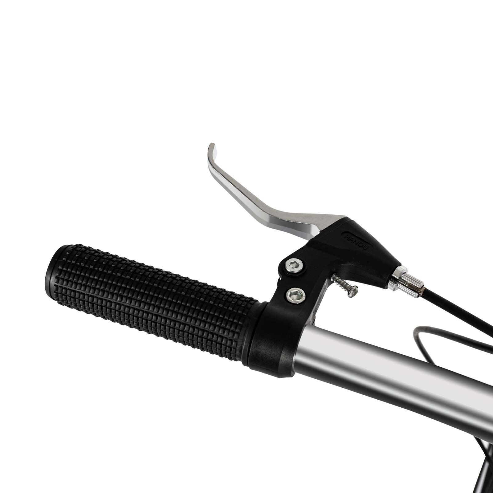 White Folding Bike Foldable City Bike for Adult 20" Commute Bicycle 6Speed Gears