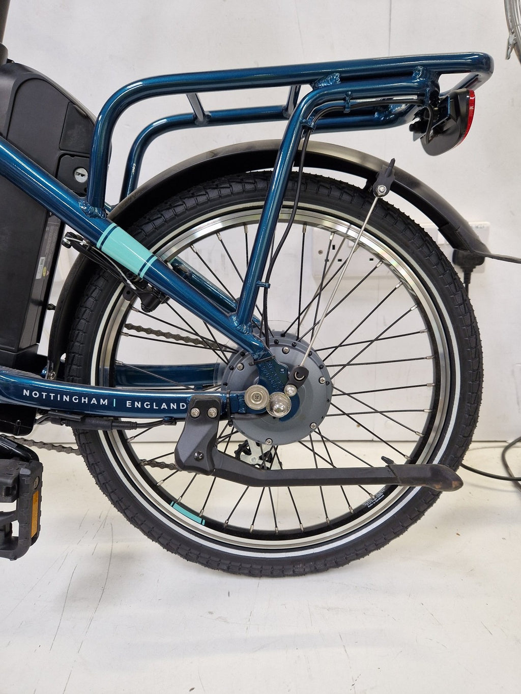 Raleigh 2019 Evo Alloy Folding Compact Bike 20" Wheel - Blue Green (Used/Marks)