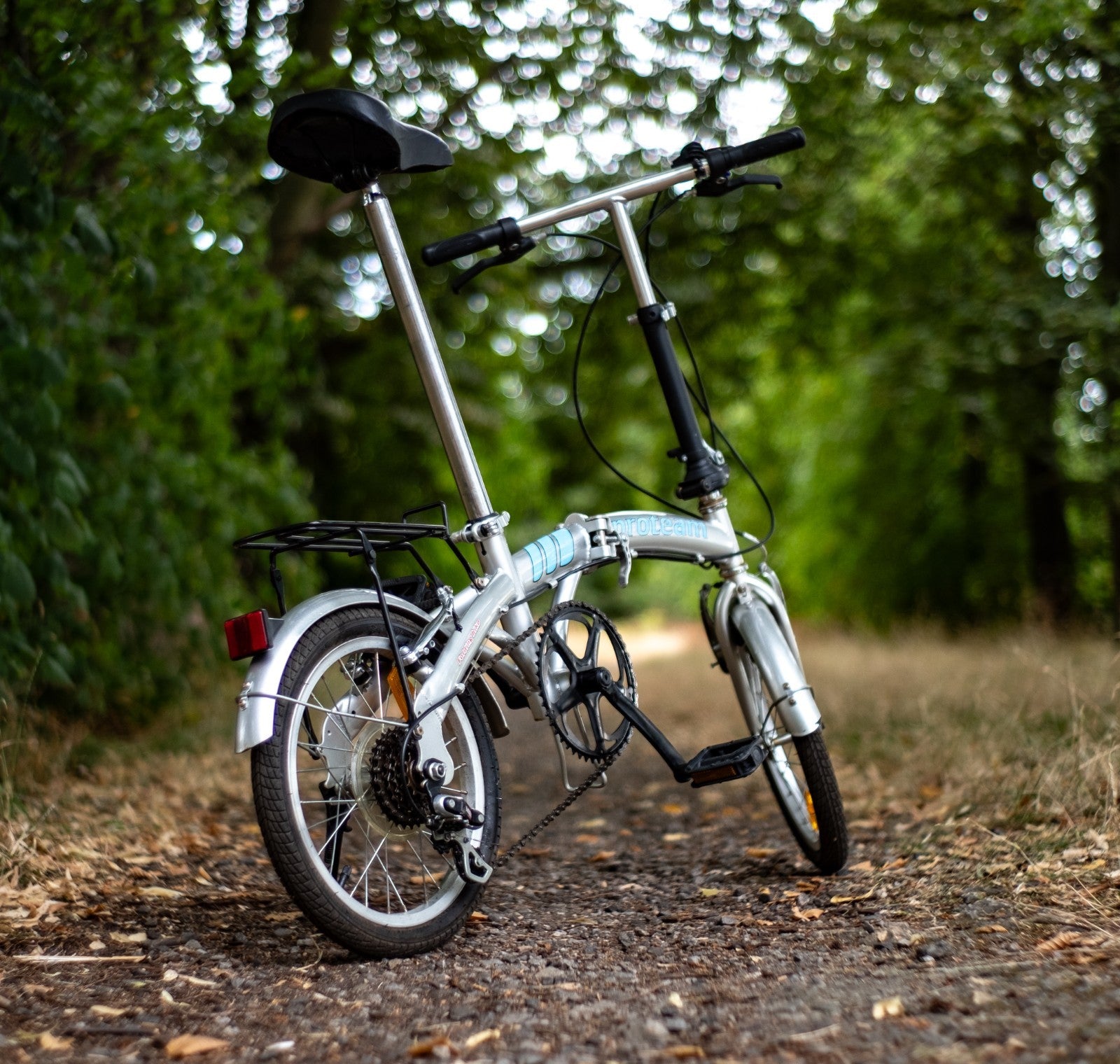 Proteam Folding Bike   6 shimano  gears  16' wheels' bicycle  fold up v-brakes