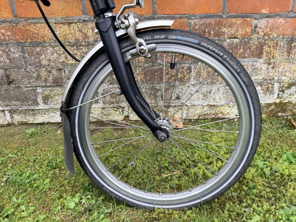 Brompton M3L Black Folding Bike, 3 Speed, Great Condition