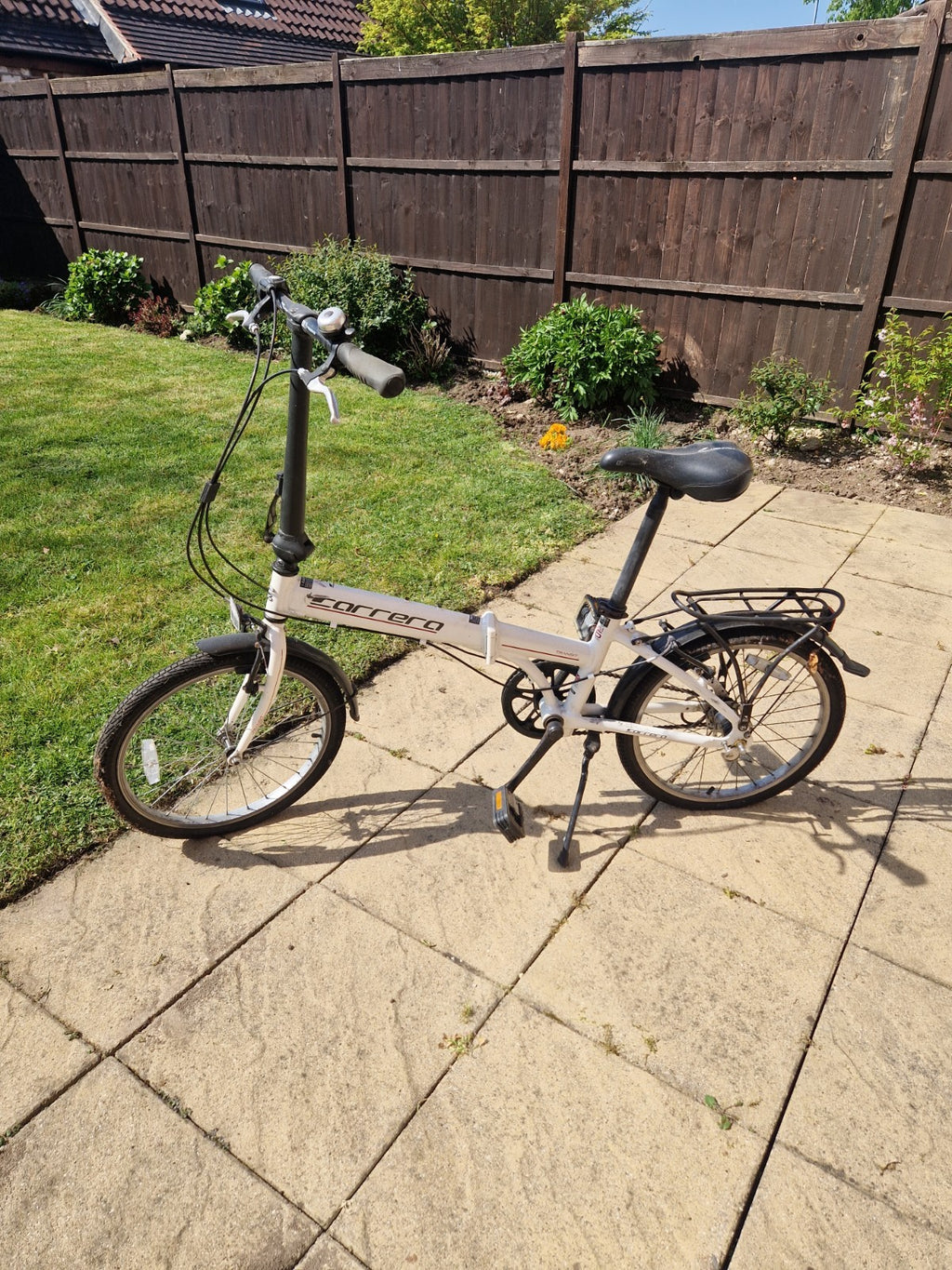 Carrera Transit 20'' 3-Speed White Lightweight Folding Bike (2,3 time used)