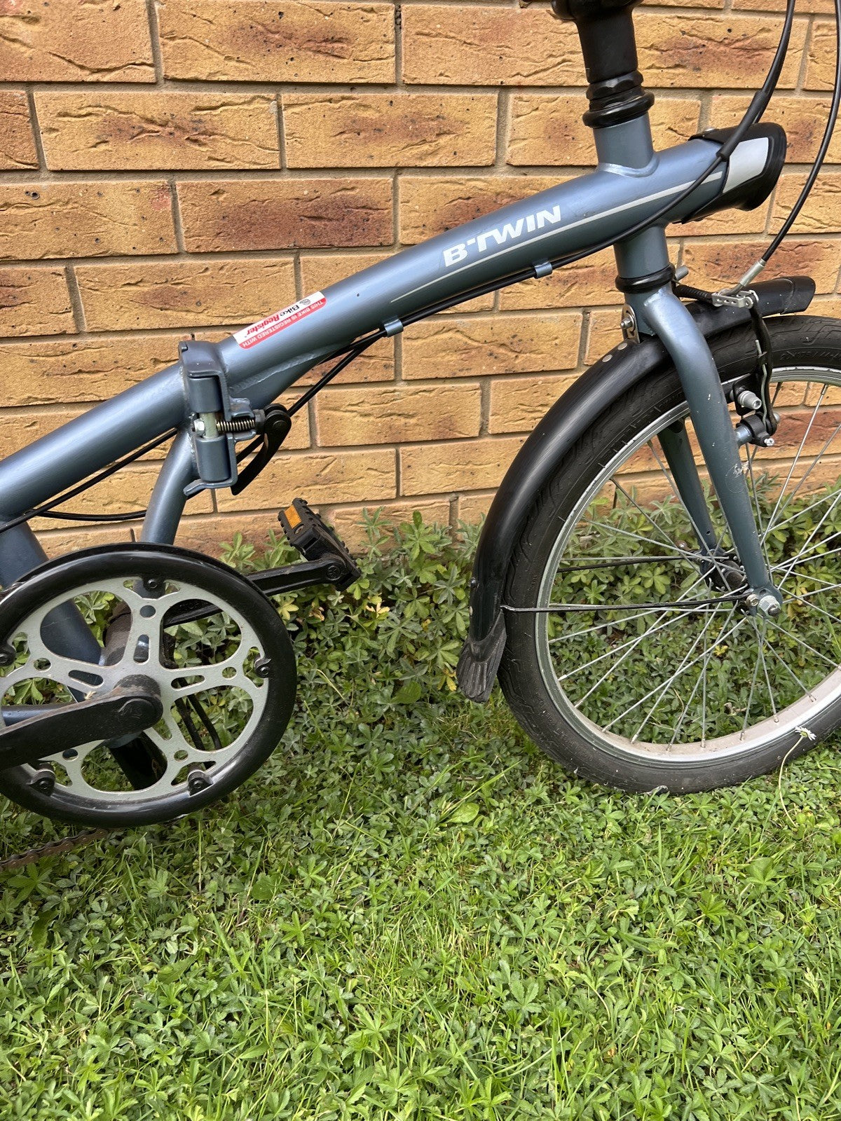 BTWIN Folding Bike 120 Blue/Grey RRP £280 Happy to Ship
