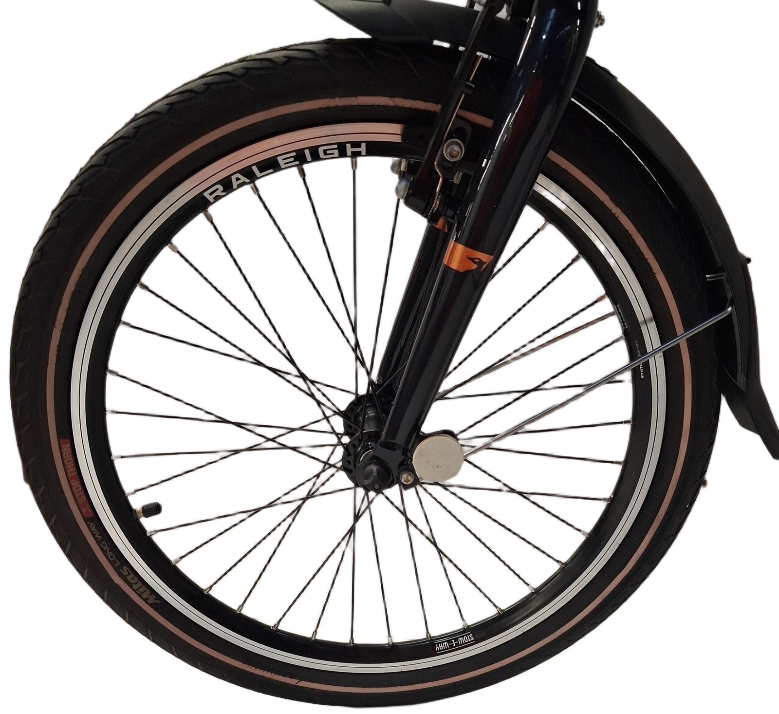 Raleigh Stow-E-Way Compact Lightweight Folding E--Bike - Black (Scratched)