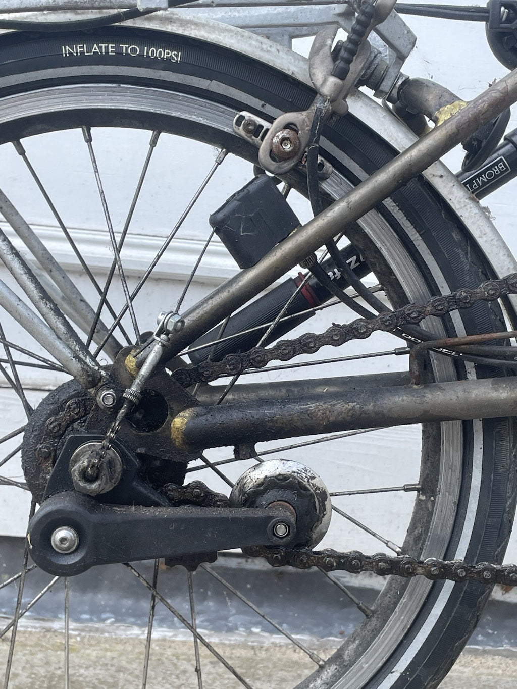Brompton S3R 3-Speed Folding Bike - Raw Lacquer