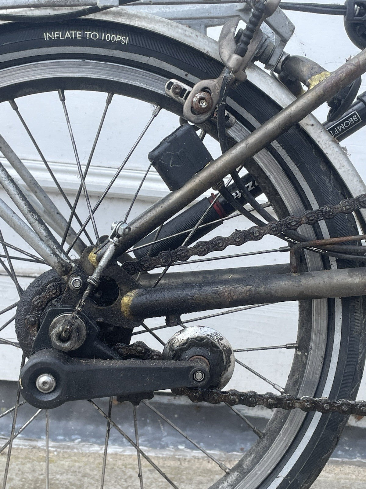Brompton S3R 3-Speed Folding Bike - Raw Lacquer